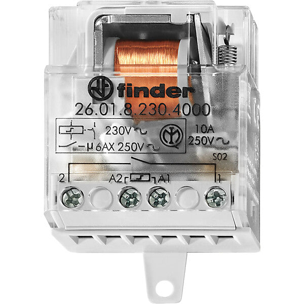 Finder Stromstoßschalter 1S,10 A, 230V AC 26.01.8.230.4000